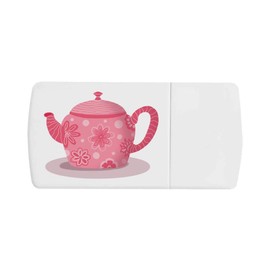 'Funky Teapot' Pill Box with Tablet Splitter (PI00034312)