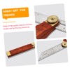 Operitacx Inch T-bevel Angle Finder Movable Square Ruler Red Wooden