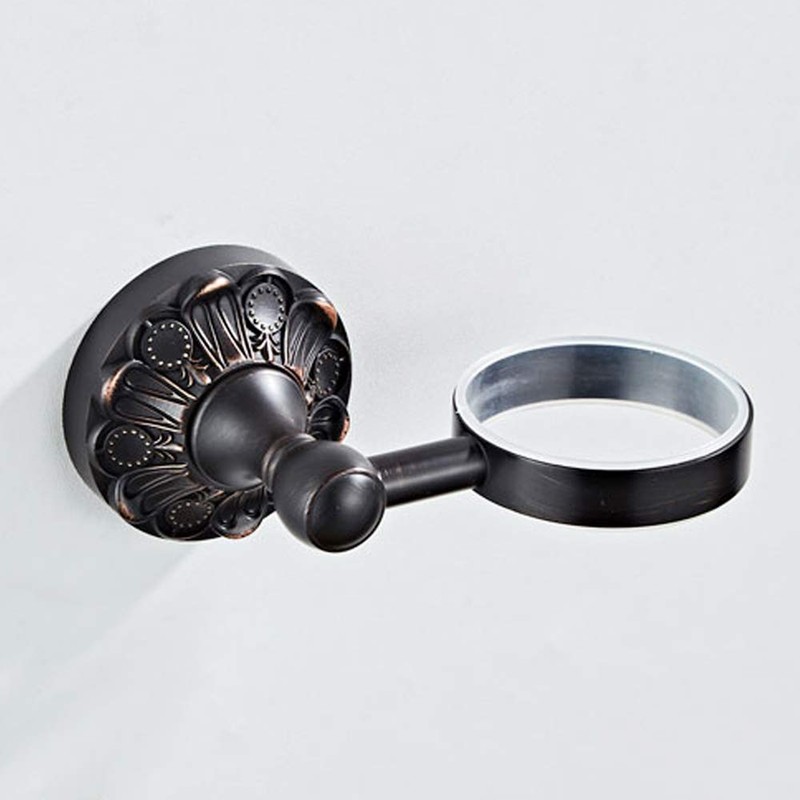 7Trees Bathroom Toilet Soap Holder with Ceramic Dish Wall Mount,