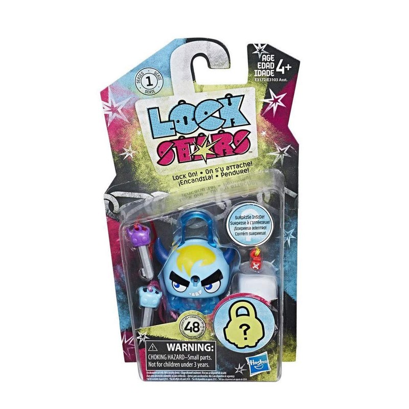 Hasbro - Lock Stars Single Vorhängeschloss Serie 1, Hellblau, E3103
