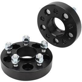 IRONTEK 1.25" Wheel Spacers 5x4.25in Forged Spacers with 63.4mm Hub Bore M12x1.5 Studs Compatible for 2012-2018 Ford Focus 2016-2021 Jaguar XE 2015-2019 Lincoln MKC 2007-2013 Volvo C30 2PCS