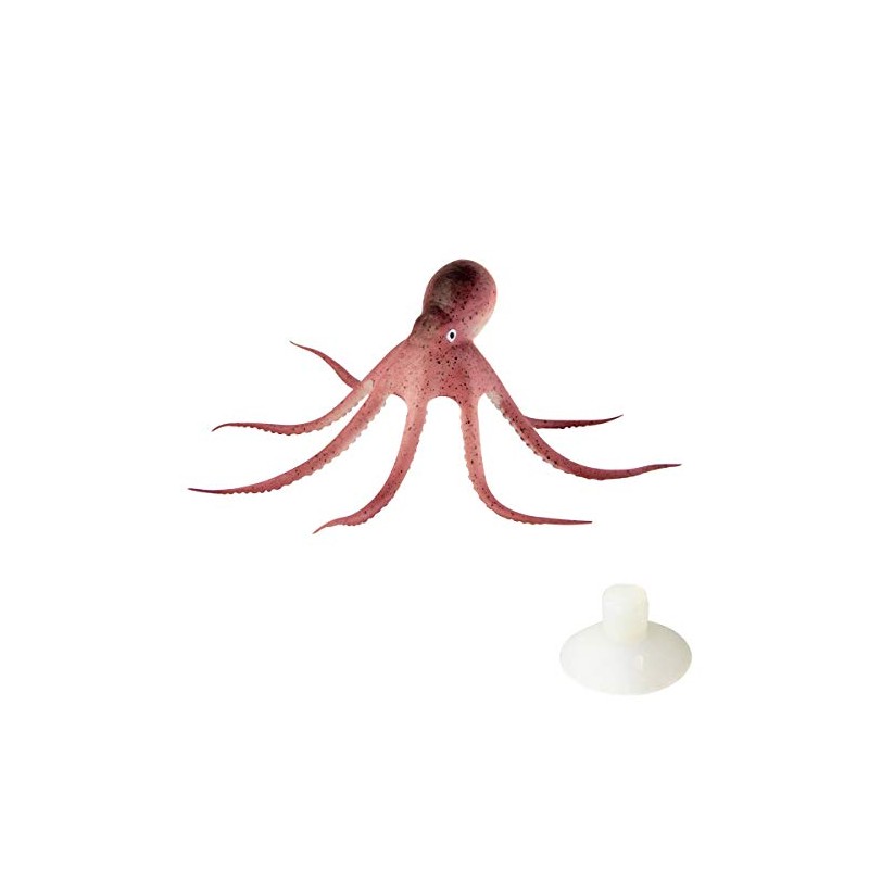 COMOK Lifelike Silicone Artificial Moving Floating Octopus Ornament with Suction