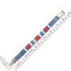 COOLSTEELANDBEYOND Unisex Red Blue White Cotton Braided Bracelet Bangle for