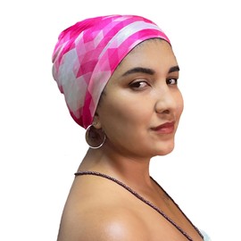 Fairy Black Mother Universal Satin Bonnet for All Hair Styles and Locs (Pinklights, Small)