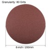 sourcing map 8" Hook and Loop Sanding Discs 80 Grit