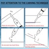 DULIWO Model Scribing Blade - Tungsten Steel Dual Thickness 0.10mm