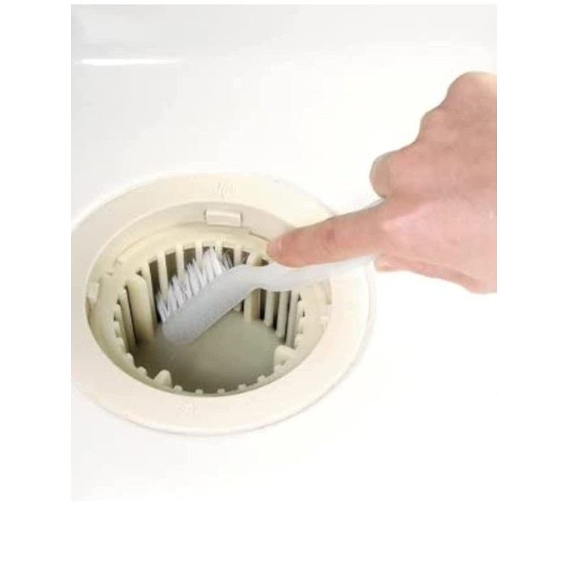 OHE Bathroom Drain Brush with Tweezers