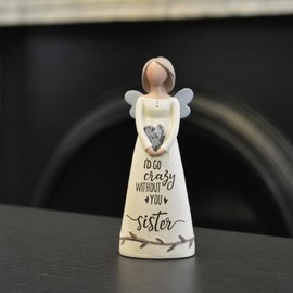 Feather & Grace Hand Painted Resin Decorative Figurine - I'd Go Crazy Without You