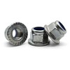 Hippo Hardware M6 (6mm) Flanged Serrated Nyloc Nuts A2 Stainless