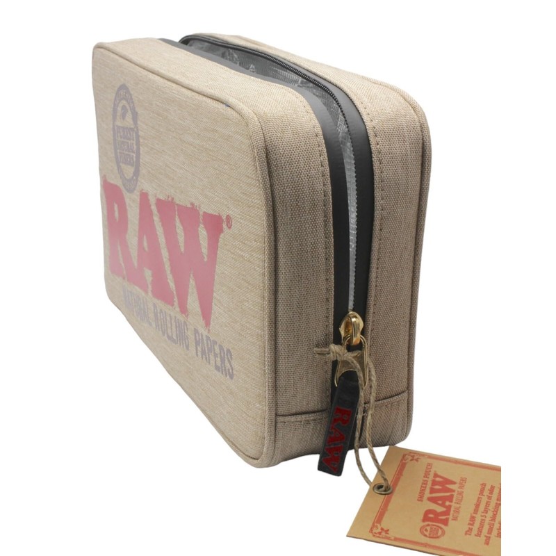 RAW Smell Proof Smokers Pouch - 5 Layer Odor Protection