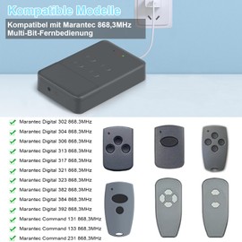 pepape Smart WLAN Garage Door Opener for Hörmann HSM4-868, HSE2-868, HS4-868, for Marantec Digital 302, 304, 382 868.3MHz, App Control, Compatible with Hörmann & Marantec 868MHz Garage Door Operator