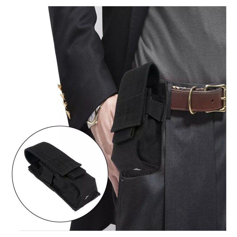 Estuchelandia Funda Tactica De Cinturón Para Linterna Cuchillo Cartucho