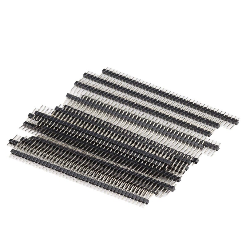 KKHMF 40pcs Straight Pin Header Strip Pin Socket 40 Pin