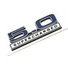 2pcs 5.0 Liter Supercharged Emblems Hood Engine 3D Badge Replacement