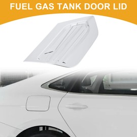 Partuto Fuel Tank Door Cap for Honda Fit 2021-2025 Fuel Filler Flap Cover Adhesive Type Chrome Silver Tone ABS Fuel Filler Door Gas Cap