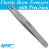 YNR® Classic eyebrow Tweezer Slanted Tip Made in German Stainless