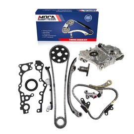 MOCA Timing Chain Kit & Oil Pump Fit 95-04 for Toyota Tacoma & 96-00 for Toyota 4Runner & 94-98 for Toyota T100 2.7L L4 DOHC Eng. Code - 3RZFE
