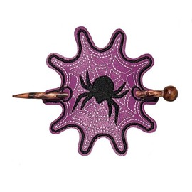 Spiderweb Bun Cover Hair Slider with Chopstick