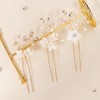 Wekicici Flower Bride Wedding Hair Pins White Flower Hair Piece