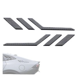 Carbon Look Rear Sticker for Car Universal Vehicle Decoration Stylish & Easy Installation Rear Side Vortex Generator Sport Car Custom Dress Up Parts (Carbon Style)