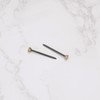 SING F LTD 100pcs Brass Knurled Head Picture Pins 25x1.4mm