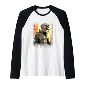 Bold Urban Fashion With Sunglasses Attitude Raglan Baseball Tee