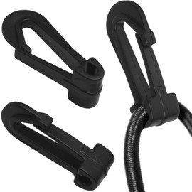 Car Trunk Mesh Pocket Hooks Multi Functional Open Plastic Question Mark 5mm Single Head Snap Elastic Camping Gloves Anti Lost Cord Bungee Hook