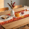 Larponder Fall Maple Leaf Table Runner for Thanksgiving, Harvest Decor