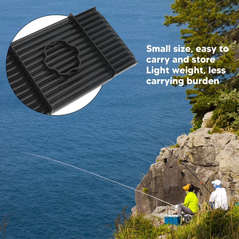 Bait Rolling Plate ABS Plastic Black Portable Lightweigh Fishing Bait