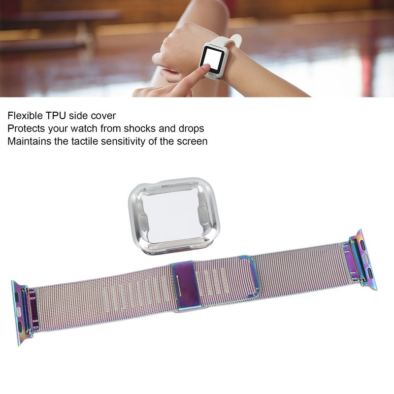 1.6in Replacement Band Strap Stainless Steel Protection Metal Band Strap