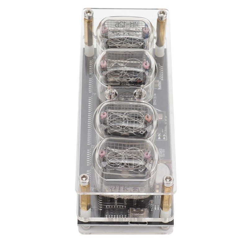 IN12 Glow Tube Clock with Remote Controller Electronic Digital Tube