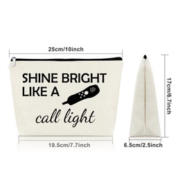 Sazuwu Nurse Practitioner Gifts for Women ICU Doctor Makeup Bag Emergency Room Nurse Gifts Cosmetic Bag Nursing Gifts for Nurses Thank You Appreciation Christmas Birthday Present Travel Pouch