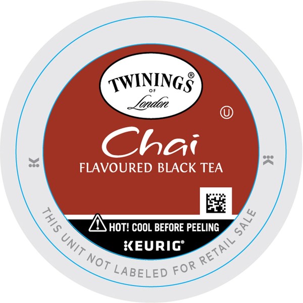 Twinings Chai Flavoured Black Tea K-Cup Pods for Keurig, Naturally