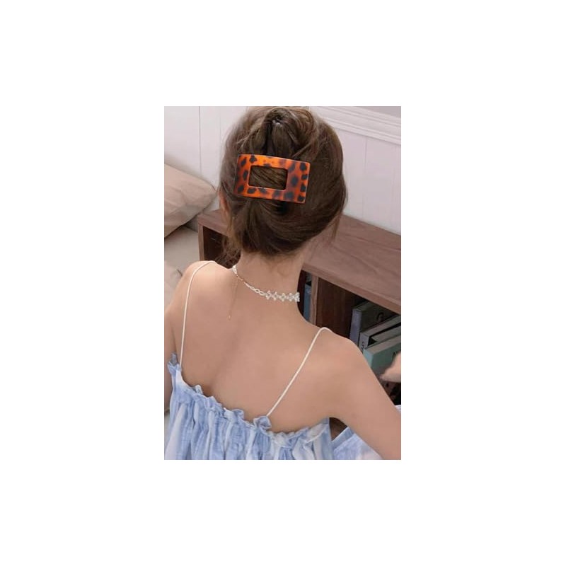 pinzas para el cabello planas medianas para mujer, pinzas rectangulares