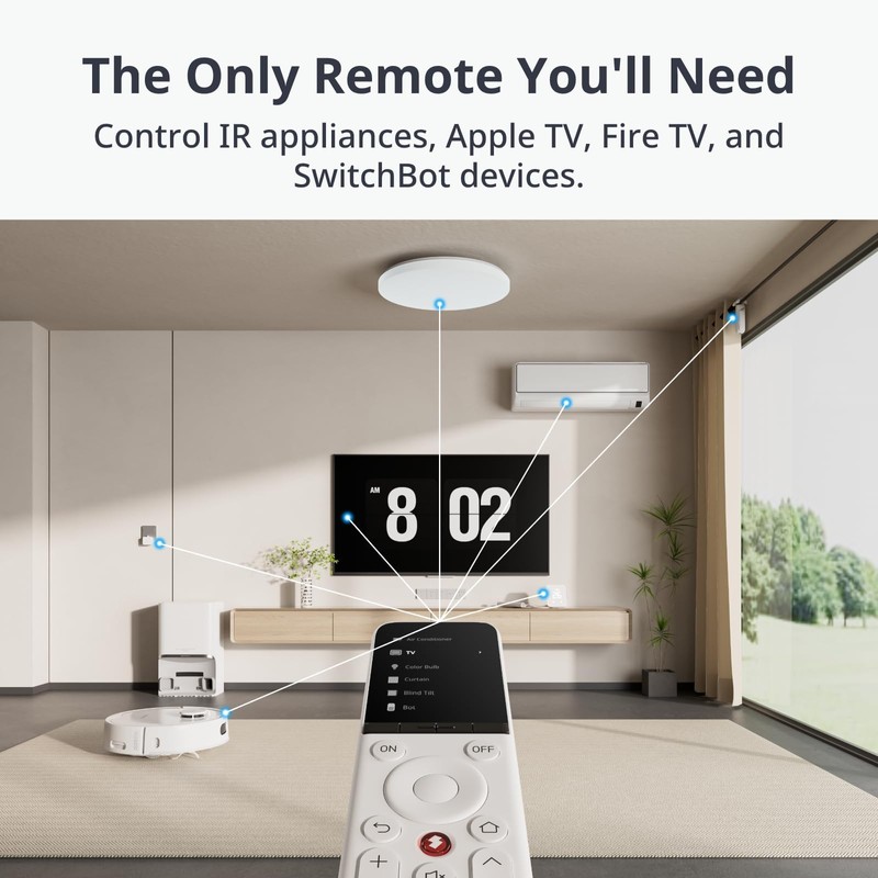 SwitchBot Smart Universal Remote with Hub Mini, Replace Multiple Remotes