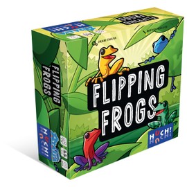 HUCH! Flipping Frogs Family Game from 8 Years Strategic Board Game for 2-4 Players Exciting Mechanics with Frog and Snake Plates 20 Minutes Playing Time