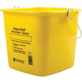 San Jamar KP196KCYL Kleen-Pail Commercial Cleaning Bucket, 6 Quart, Yellow