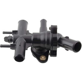 WEDOAUTO Engine Coolant Thermostat Housing Assembly Fit For Ford Five Hundred For Ford Freestyle For Mercury Montego 2005 2006 2007 V6 3.0L Sedan Replace# 5F9Z8592BA, 5F9Z18599BA, 902-858