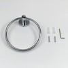Towel Holders for Bathrooms Wall Mounted - Round Chrome Towel