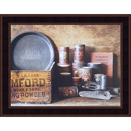 Home Cabin Décor Just Like Mama Used to Bake by Billy Jacobs 15x19 Kitchen Antique Vintage Country Primitive Folk Art Photography Framed Print Picture