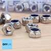 M4 Locking Nuts (Pack of: 100) Nylon Insert Lock Nut