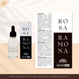 Skin Inc | Rosa Ramona Aceite Reparador de Capilar Control de Frizz Protector de calor 30ml