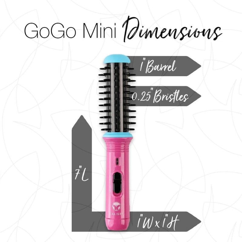 CALISTA GoGo Mini Heated Round Brush | Curl, Touch-Up, De-FrizzMini