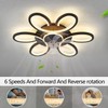 Black-Star ring Ceiling Fans with Lights and Remote, 27 Inch
