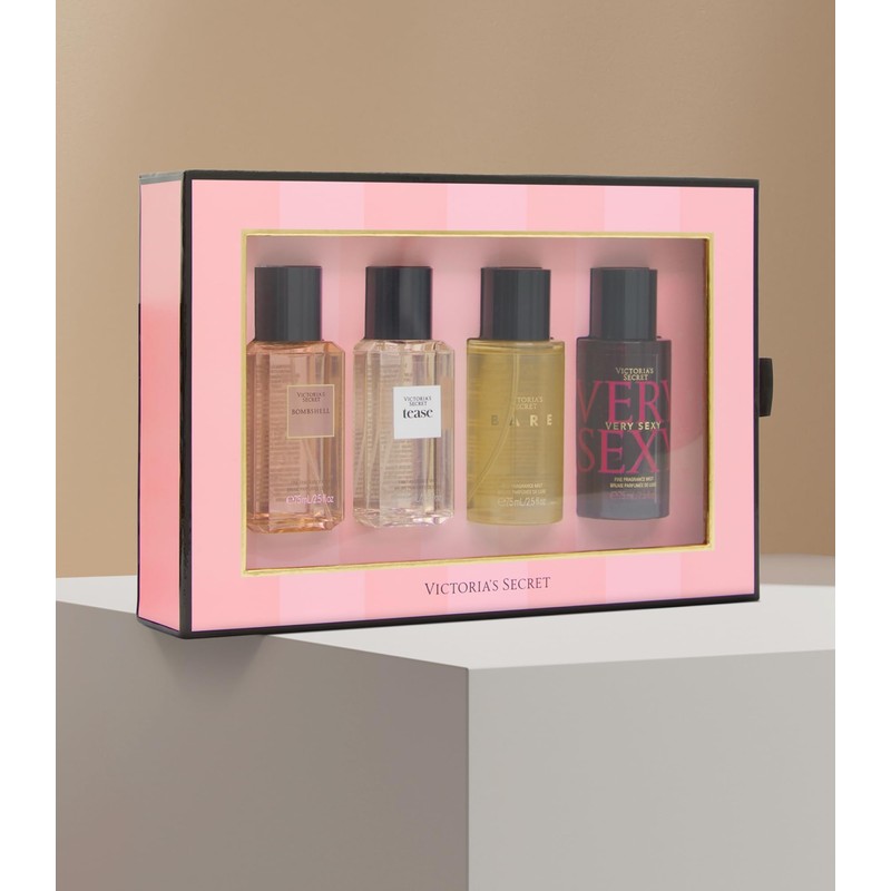 Victoria's Secret Fine Fragrance Mini Mist Gift Set, 4 Piece,