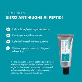 Skön Iceland Breeze Anti-Falten-Gesichtsserum mit Hyaluronsäure, elastisches Gesichtsserum für alle Hauttypen, wirkt den Zeichen der Zeit entgegen und stimuliert die Kollagenproduktion, 30 ml