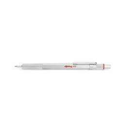 rOtring 600 Ballpoint Pen, Medium Point, Black Ink, Silver Barrel, Refillable, 1 Count (Pack of 1)