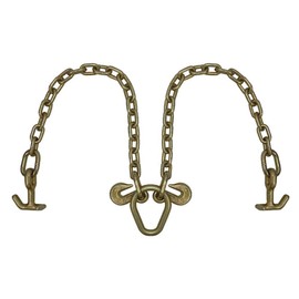 MFREXPRESS 5/16''x 2' Tow Chain V Bridle 2' Leg T J Hook Pear Link