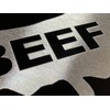 Engraved Eat Beef Car Tag Diamond Etched Cattle Farmer Aluminum