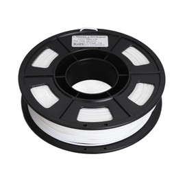 3D Printer Filament White 1.75mm 8.8oz Net Weight 180 to 210 Celsius PLA Filament for 3D Printing Refilling Replacement
